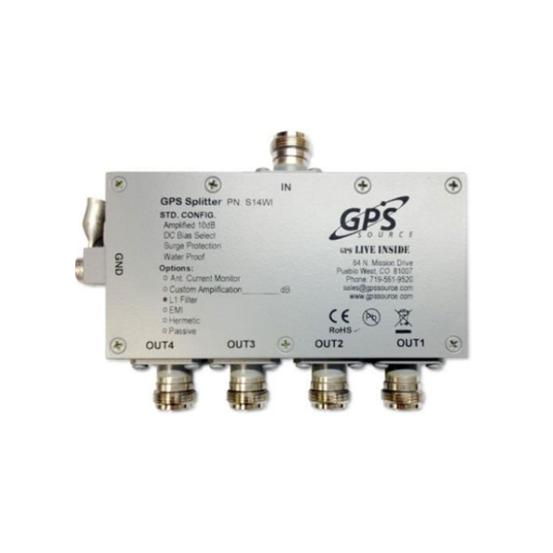 S14WI GPS / GNSS Splitter waterproof Aucon